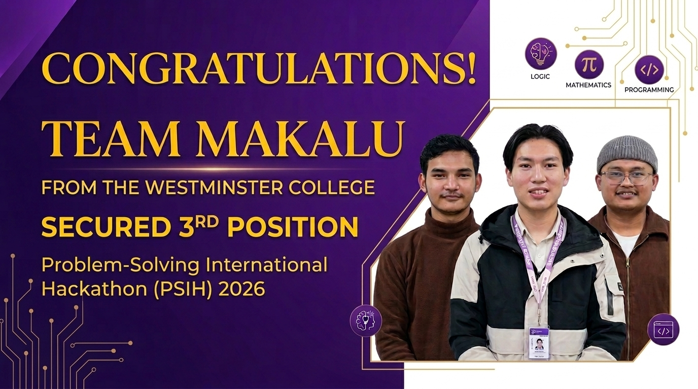 Team Makalu from Westminster Secures Third Place at PSIH 2026 Image
