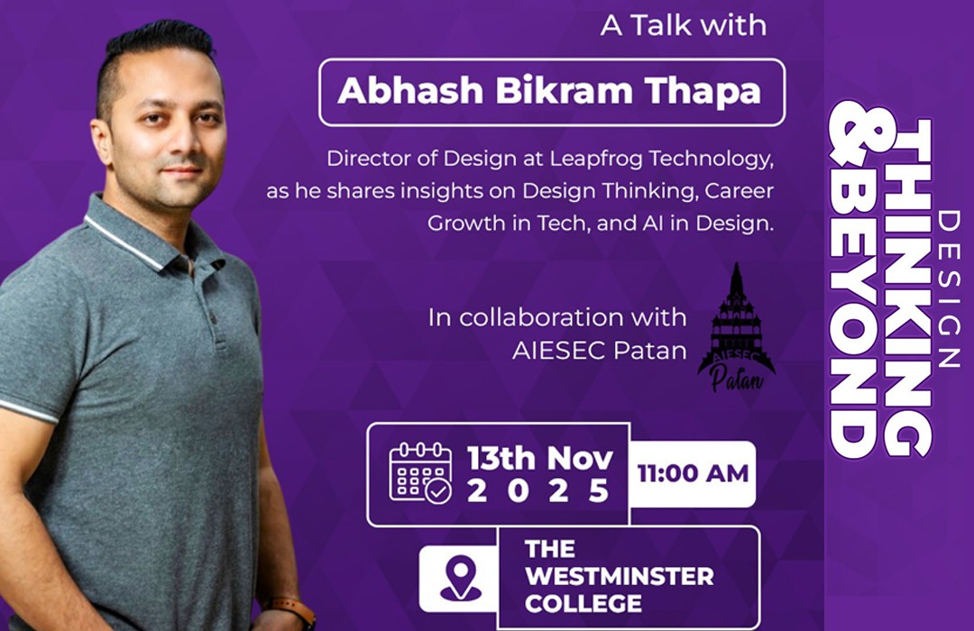 Design Thinking & AI Session With Abhash Bikram Thapa Image