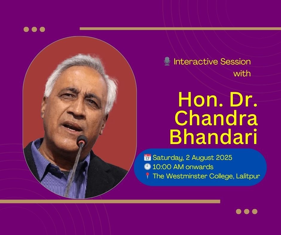 Interactive Session with Hon. Dr. Chandra Bhandari Image