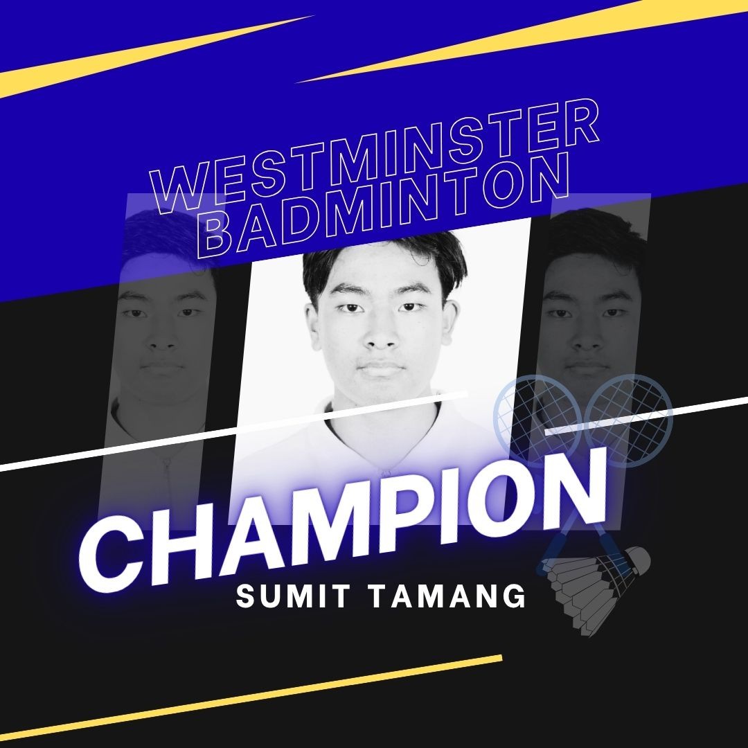 Sumit Tamang Crowned Westminster Boys' Badminton Champion Image