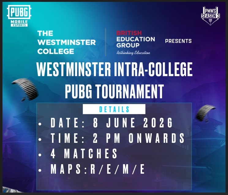 Westminster Intra-College PUBG Tournament 2026 Event Image