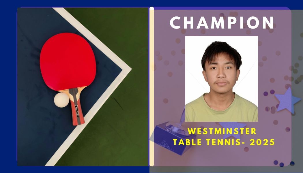 Ujjwal Tamang Crowned Westminster Table Tennis Champion 2025 Image