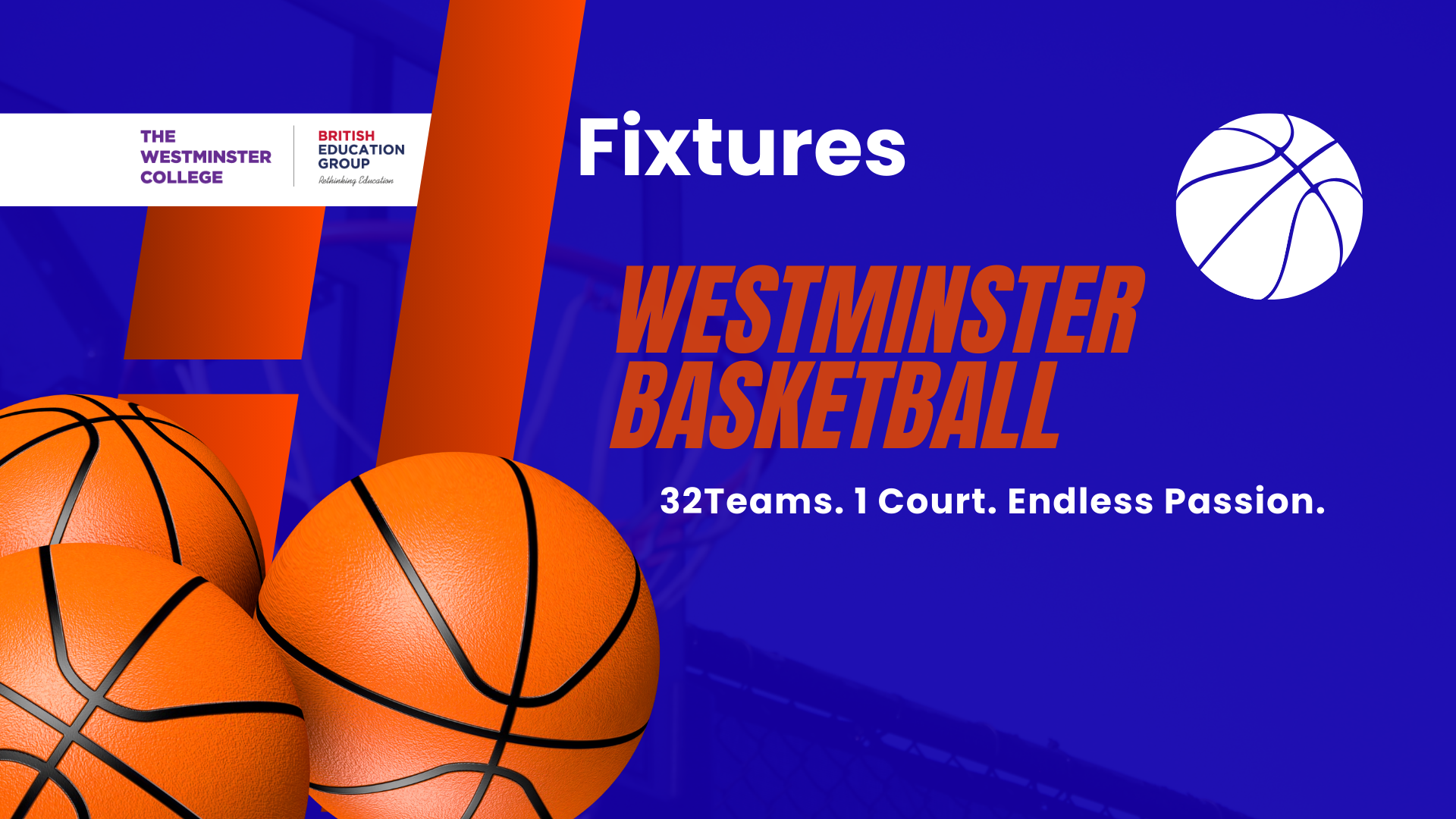 Westminster 3v3 Open Basketball Tournament – Fixtures Image
